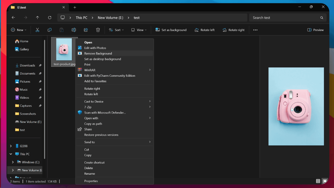 Right-click Remove Background: I Built a Native Windows Tool